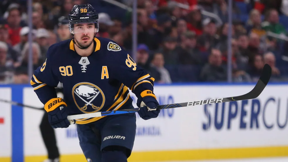 Marcus Johansson i Buffalo-tröjan i mars i år.