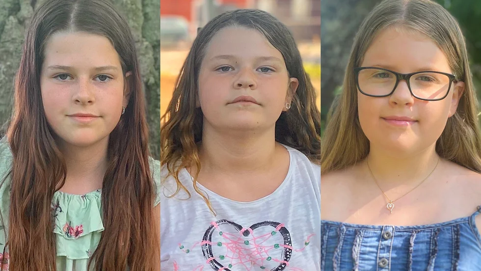 Isabell Golbe, Juliette Golbe och Miriam Blidelius.