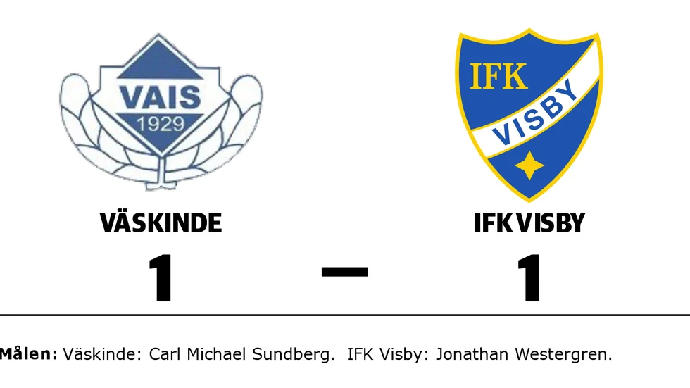 Väskinde AIS spelade lika mot IFK Visby