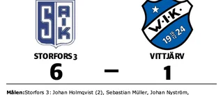 Tuff match slutade med seger för Storfors 3 mot Vittjärv