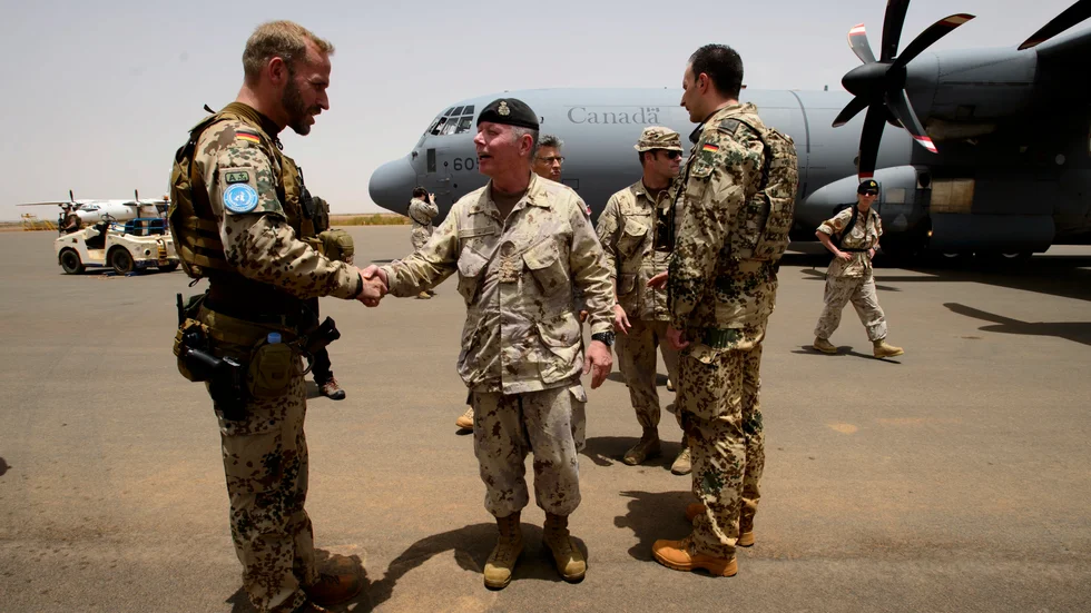 Kanadensiska FN-trupper i Gao i Mali vid ett tidigare tillfälle. Arkivbild.