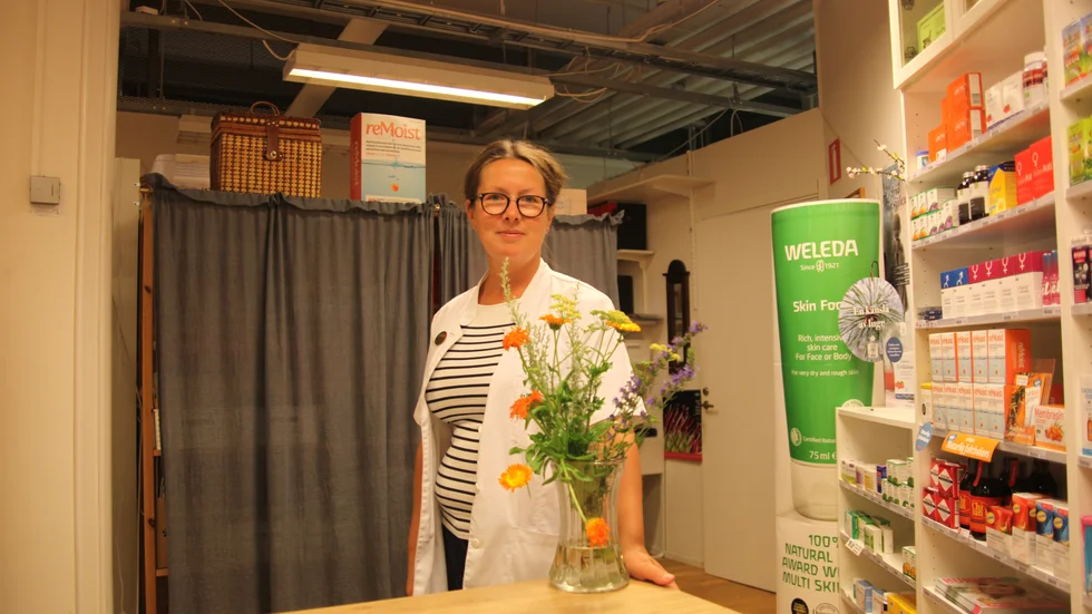 Cecilia Viktor arbetar på Hälsokraft i Präntaren och hon menar att sommaren och våren har gått bra för butiken. 