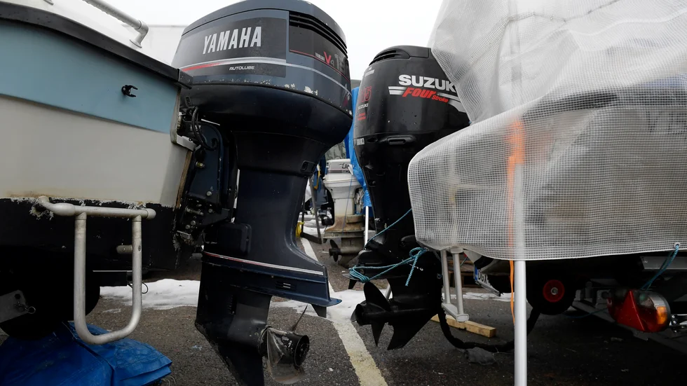 Motorn som stals i Stallarholmen eller på annan plats i Mälaren var en 50-hästars Suzuki. Båten är dock återfunnen (bilden har inget med artikelns innehåll att göra).