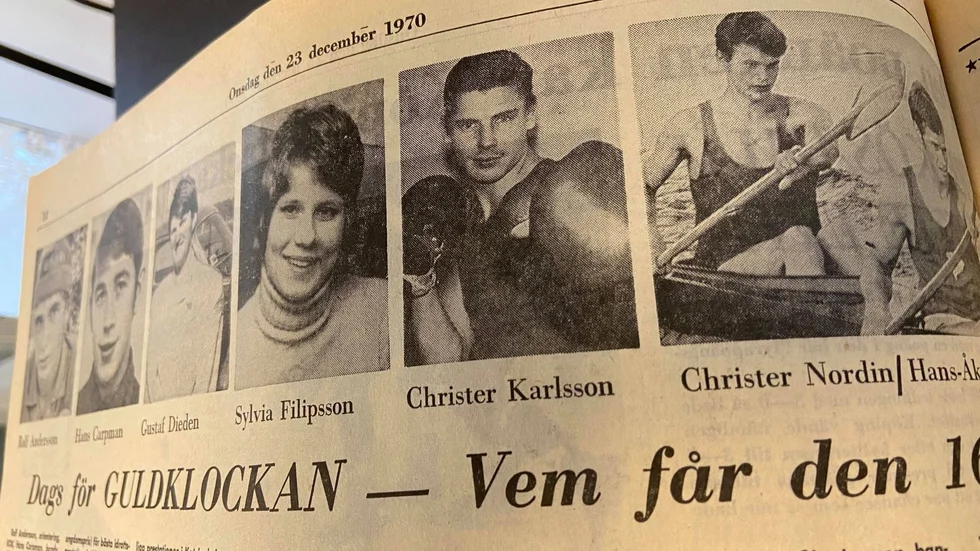 Kuriren för 50 år sedan: Nominerade till Kurirens guldklocka: Rolf Andersson, Hans Carpman, Gustaf Dieden, Sylvia Filipsson, Christer Karlsson, Christer Nordin/Hans-Åke Eriksson.