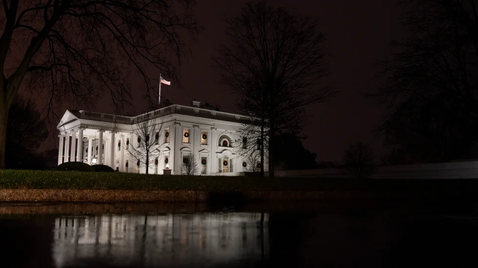 Ett hetsigt möte om valresultatet i det amerikanska presidentvalet ägde enligt samstämmiga uppgifter rum i Vita huset i fredags. Bilden är tagen i onsdags.
