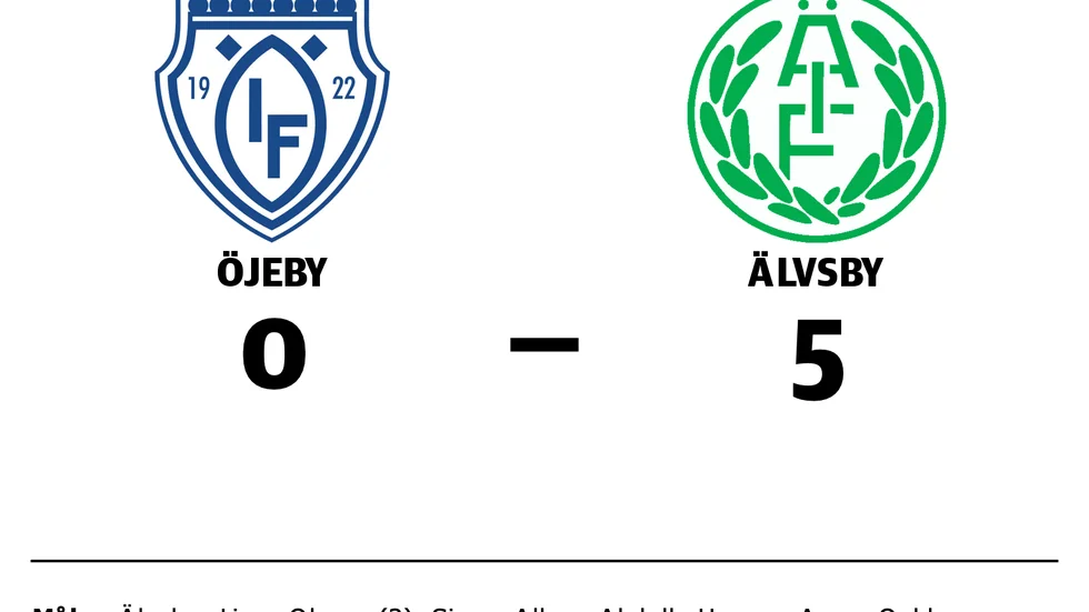 Öjeby IF förlorade mot Älvsby IF