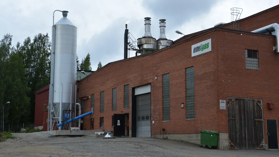 Envigas driftsätter nu sin första produktionsanläggning i industriell skala i Bureå.