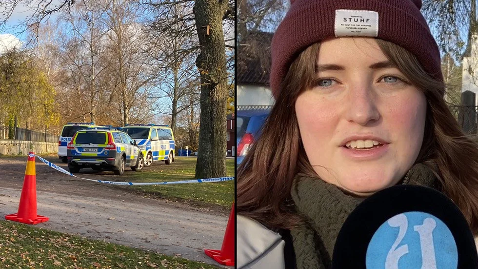 UNT på plats under polisinsatsen.