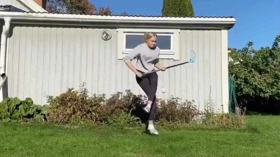 Agnes Holgersson vann World Virtual Freestyle Floorball Cup.