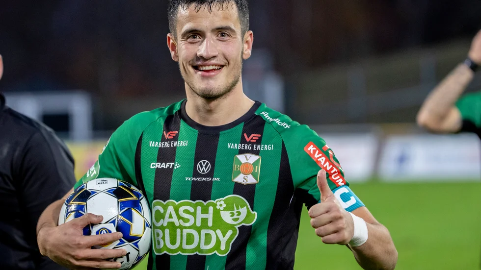 Astrit Selmani gjorde hattrick i Varbergs 5–2-seger mot Hammarby.