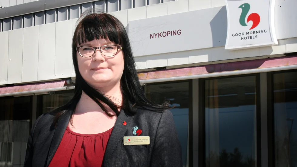 Liselotte Haraldsson är platschef på Good Morning Hotel i Nyköping. 