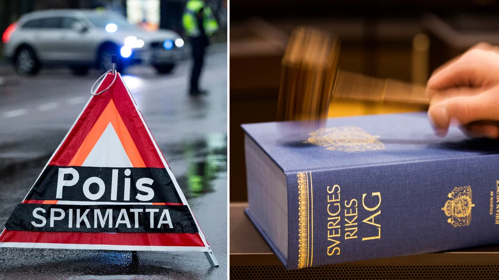 Bilföraren körde över polisens spikmatta. Nu döms han för grovt narkotikabrott. 