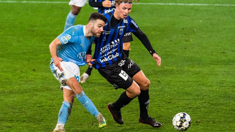 Noel Hansson i matchen mot Malmö FF. 