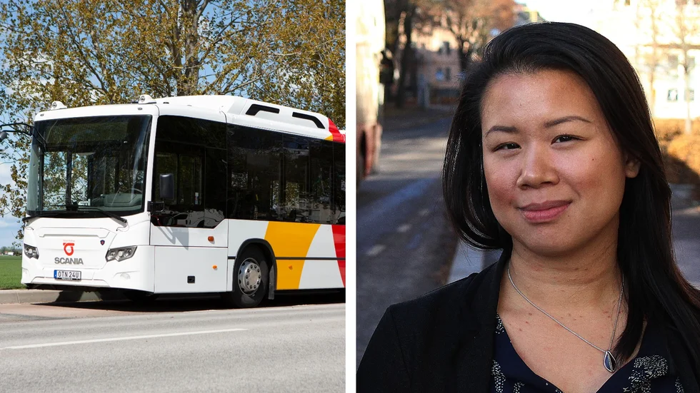 Även fordon som körs med biogas bidrar till klimatomställningen, enligt Julie Tran (C), regionråd och ordförande i trafik- och samhällsplaneringsnämnden.