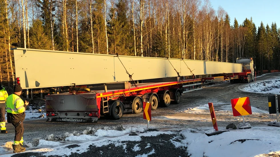 Balkarna är tillverkade av Bergs produktionskonsults underleverantör i Finland. 