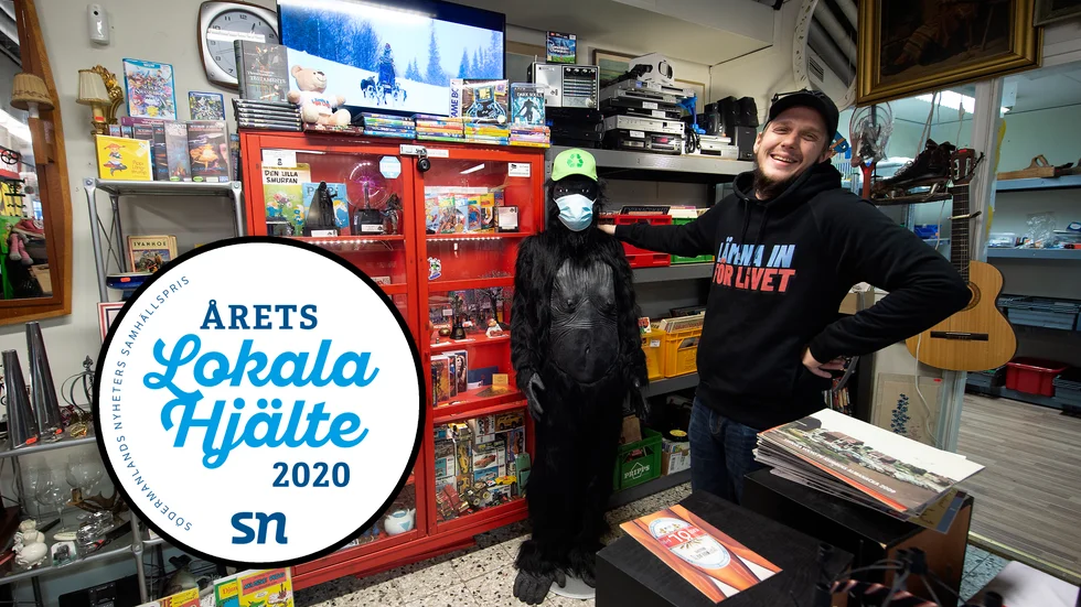 Gorillan är företagets symbol. Den beskriver Linus som stor och stark och orkar bära tunga saker, men tyvärr också som utrotningshotad.