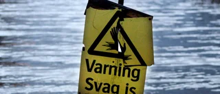 Utsläpp av avloppsvatten – här är det varning för svag is