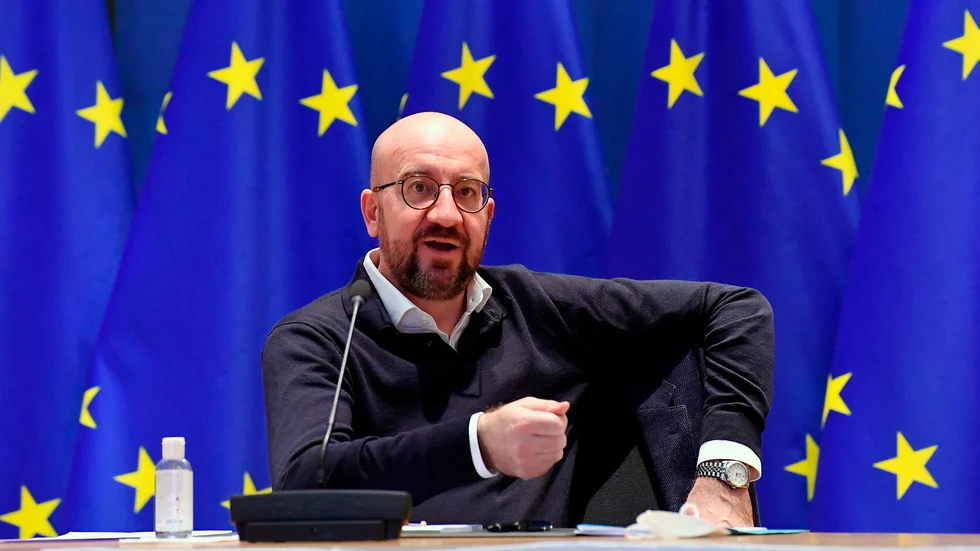 EU:rådets ordförande Charles Michel.