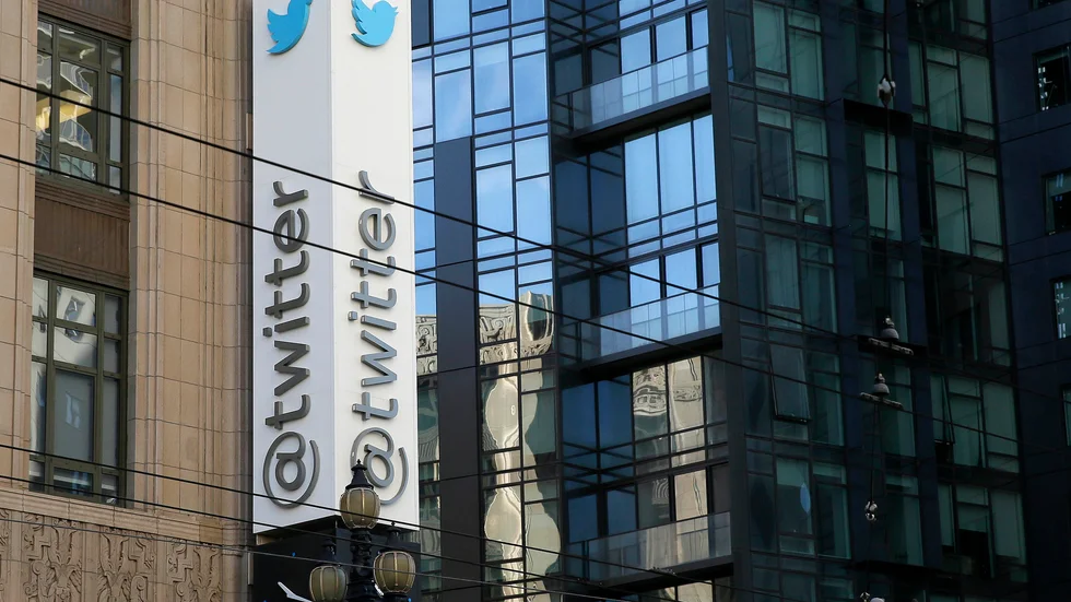 Twitters högkvarter i San Francisco. I onsdags hackades en mängd högprofilerade konton. Arkivbild.