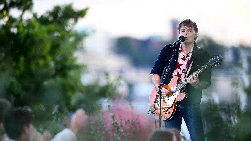 Nisse Hellberg i "Allsång på Skansen" tidigare i sommar. Arkivbild.