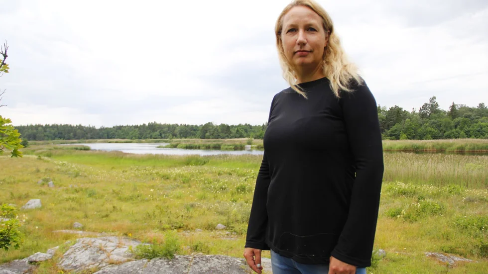 Yvette Heimbrand är en boende i området som engagerat sig mot vindkraftsplanerna.