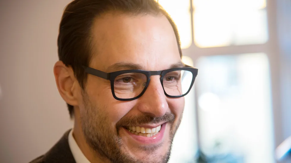 Kinnevik, med vd Georgi Ganev, redovisar kvartalsrapport. Arkivbild