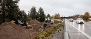 Trafikstörningar när ny vattenledning ska dras 