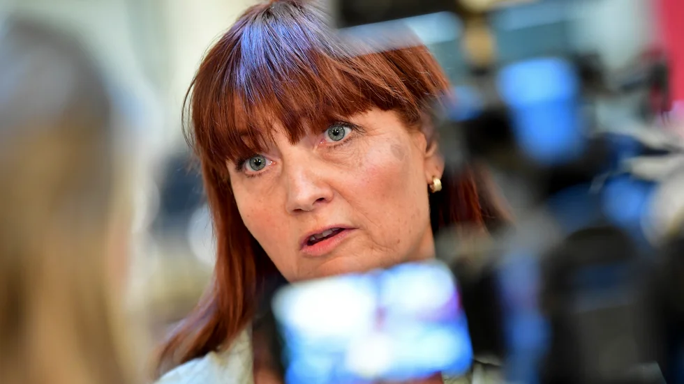 IF Metalls ordförande Marie Nilsson har medvind från statistiken. Arkivbild.