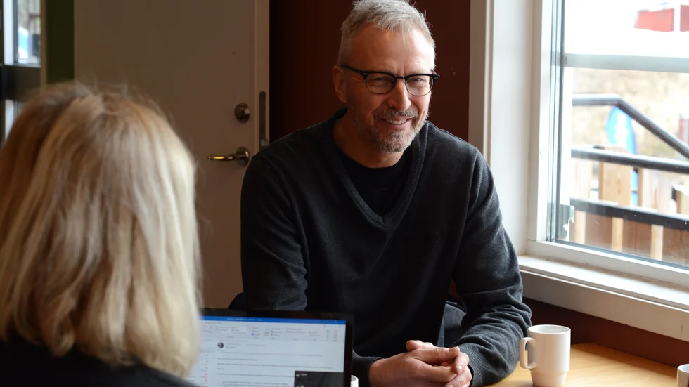 Anders Kjällström, vd för Tolvmannabackens ägare Branäsgruppen, ser trots det milda vädret ljust på anläggningens framtid.