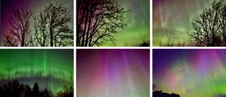 Påskfärger dränkte himlen över Enköping