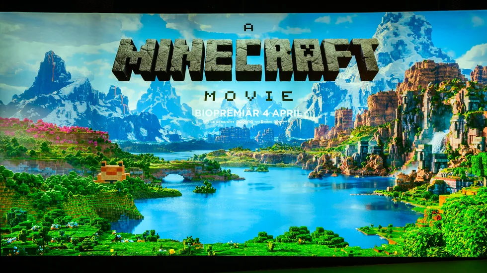 Bild från galapremiären av filmen "A Minecraft Movie" på Rigoletto den 4 april. Arkivbild.