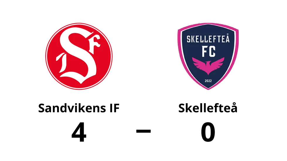Sandvikens IF vann mot Skellefteå FC