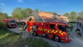Uteplatsen fattade eld vid grillning