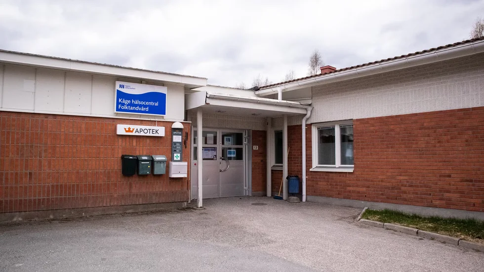 Under söndagen drabbades Kåge hälsocentral av en vattenskada.