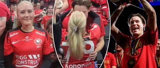 Efter finalmålet – Storvretastjärnans guldkyss på läktaren