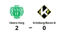 Seger för Västra Harg mot Kristberg/Boren B efter stark andra halvlek