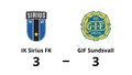 Halvtidsledning blev bara en poäng för IK Sirius FK