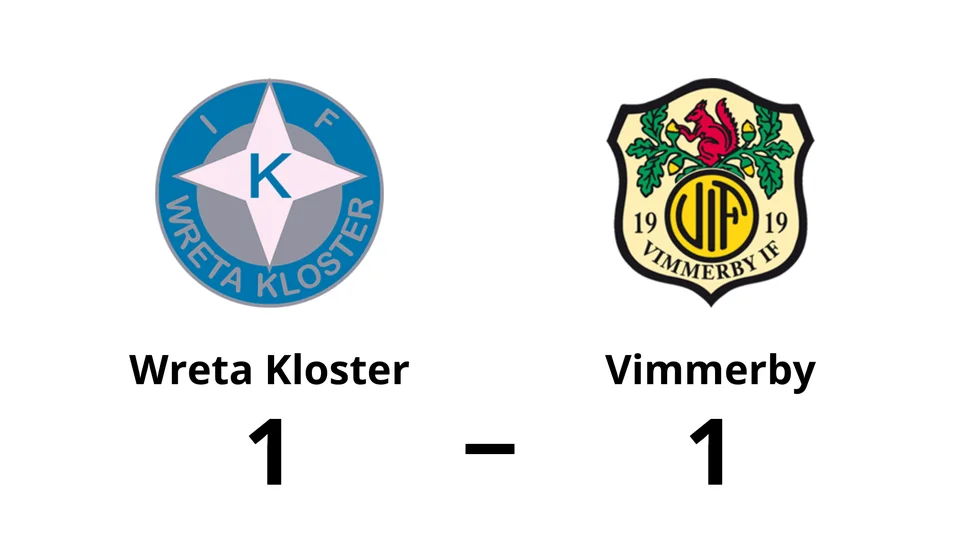 IFK Wreta Kloster spelade lika mot Vimmerby IF