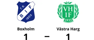 Jesper Nilsson räddade poäng när Västra Harg kryssade