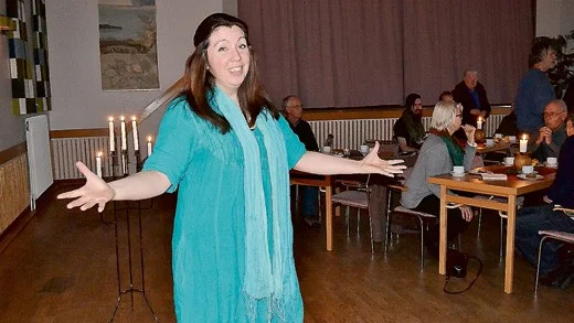 Glädje och entusiasm, men också en gnutta allvar präglade Sara Arámbulas berättarföreställning i lördags.