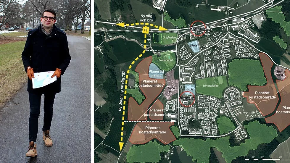 Kommunalrådet Alias Aguirre (S) vill se en överenskommelse över blockgränserna angående infarten i Linghem.