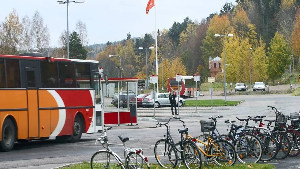Stadig mark. Området vid Kisa station vilar på morän.