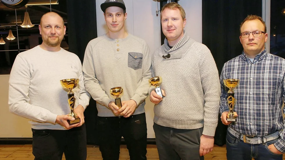 Från vänster, Jonas Olausson, Johan Frejd, Jimmi Elofsson och Lukas Jälmestedt. Foto: Roelof Stroetinga