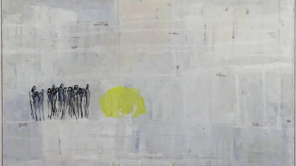 "Who's next", målning av Ingrid Schöön Holmberg.