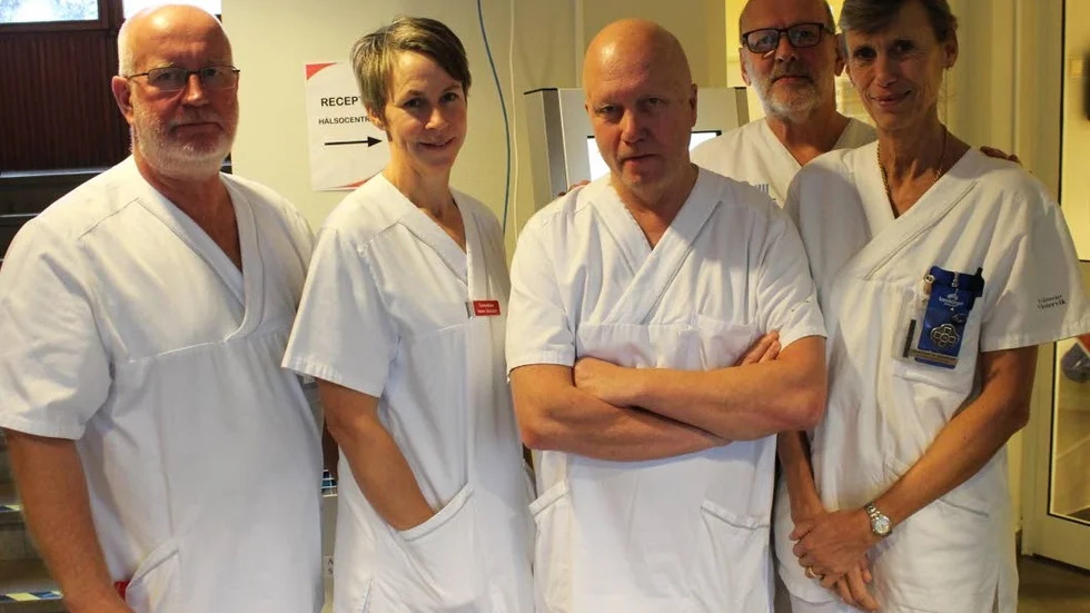 Hans Jansson, Helena Bäckström, Tomas Palmelind, Kenneth Öström och Margareta Norrman ser fram emot att kunna ta emot fler patienter.
