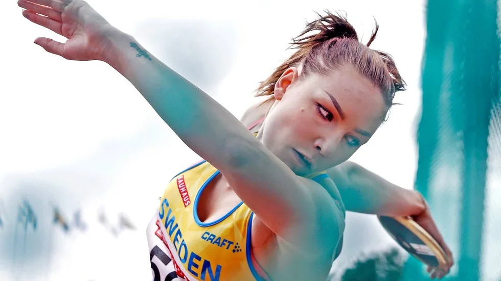 Rekordlångt hoppas Maifs Anna Karlsson få iväg sin diskus i Platenspelen på söndag.