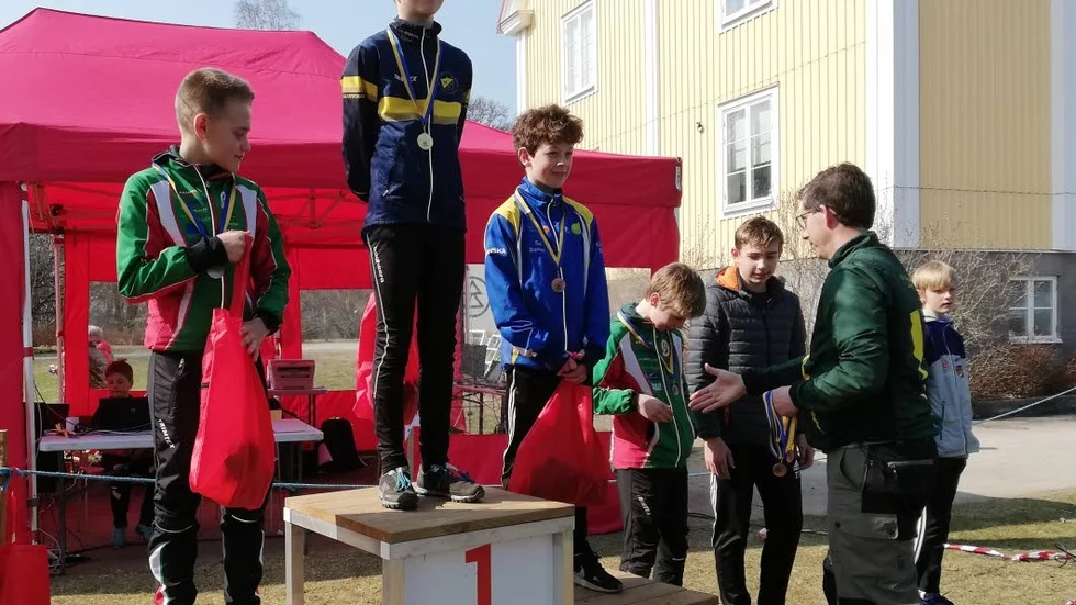 Gamleby OK:s Carl Öberg slutade på tredje plats i H14.