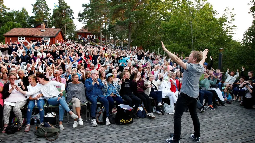 Allsången i Kisa är en av de största och drar mängder av besökare.