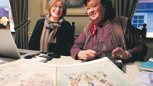Agneta Ulfsäter Troell och Åsa Jägerhorn har ett stort arbete att utföra tillsammans - i ett arbete om Västerviks historia som ingen tidigare gjort.
