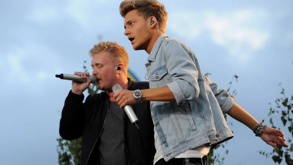 Kim Vadenhag (KKV), närmast kameran, och Sonny Fahlberg (Norlie).